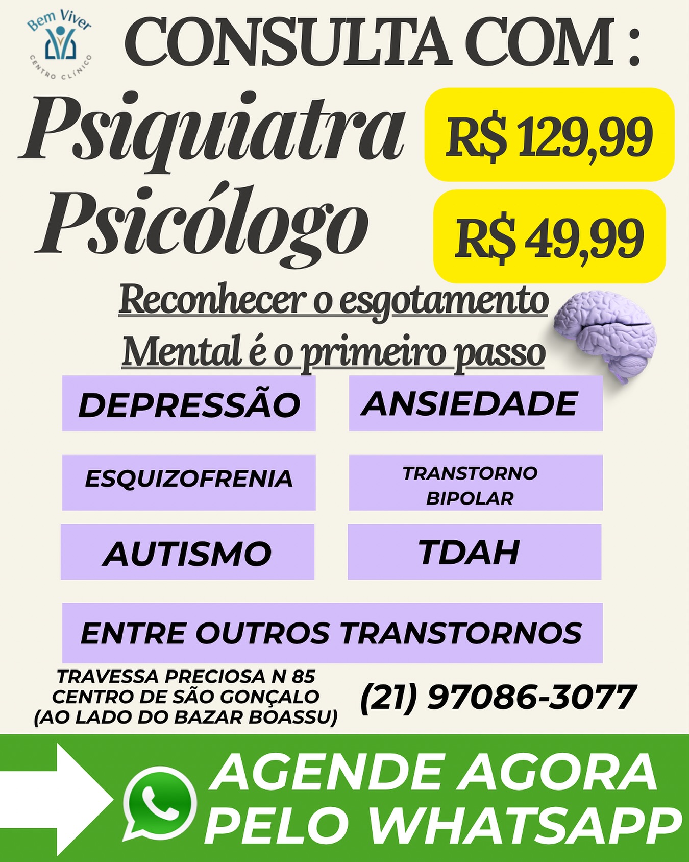 Centro Clínico Bem Viver Facebook ad