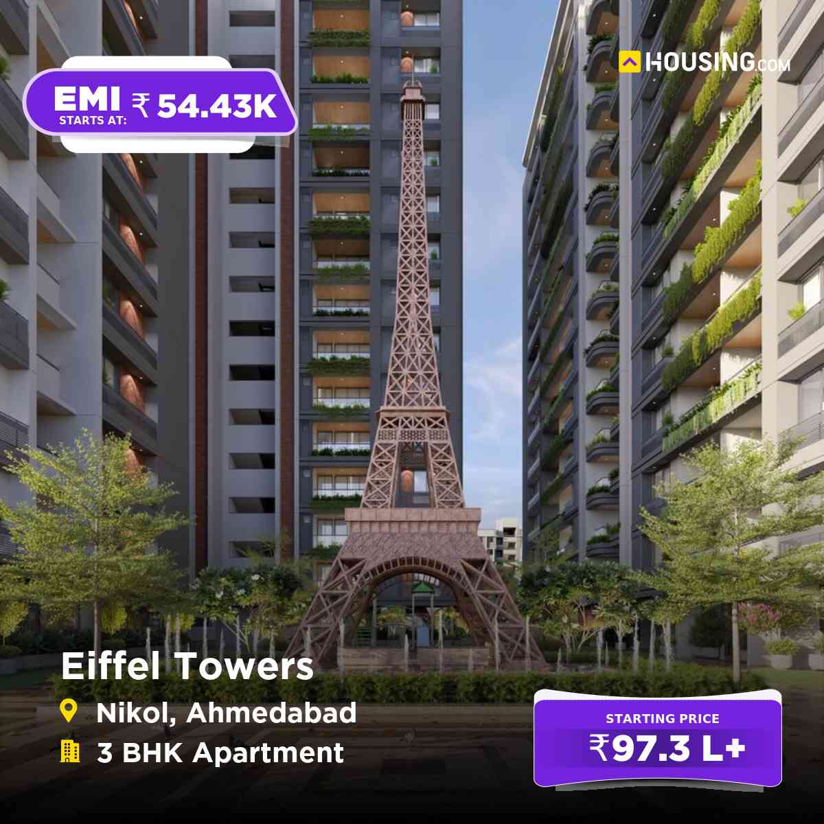 Housing.com Facebook ad: Upgrade Your lifestyle, buy LUXURY Homes at Unbeatable…