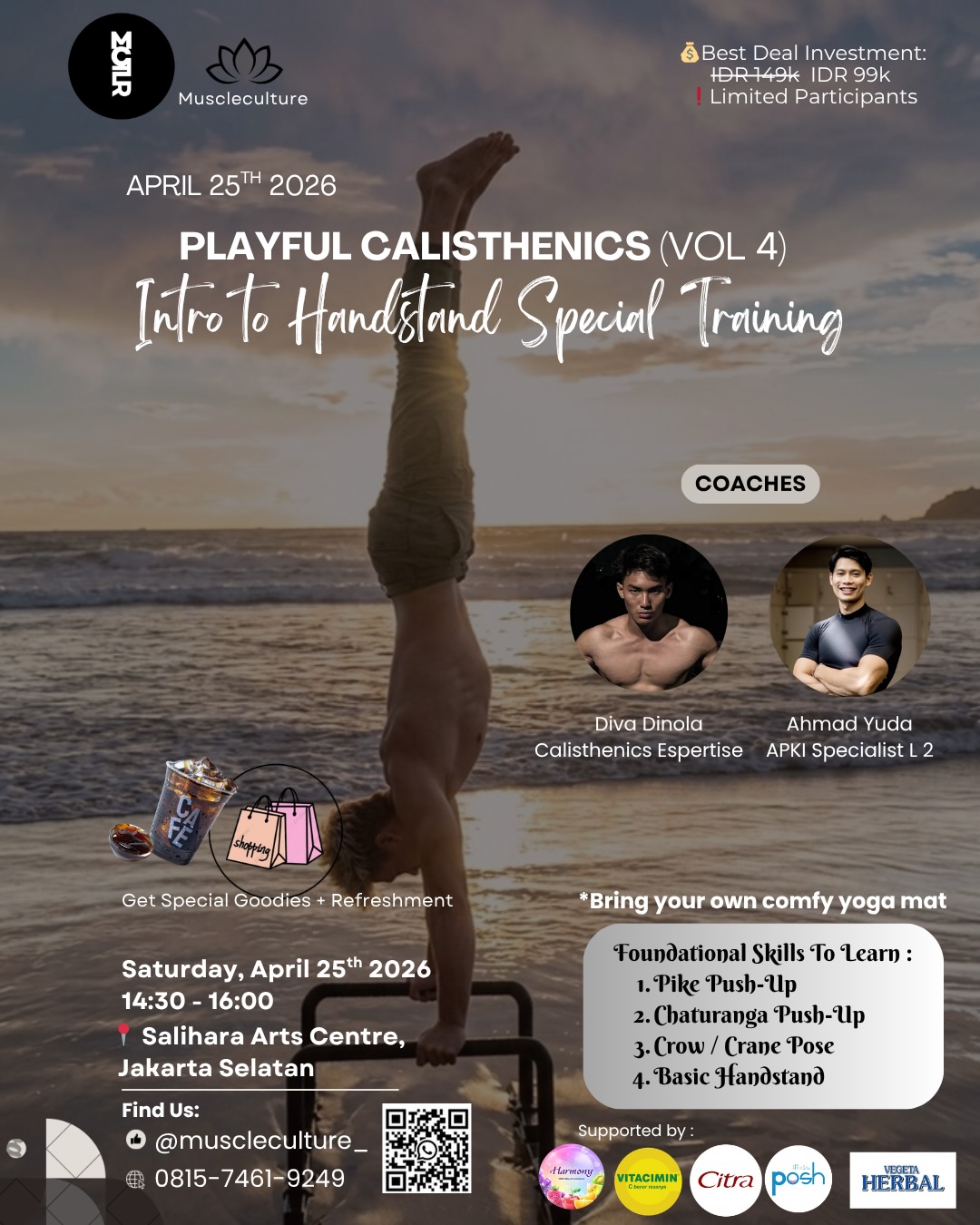 muscleculture_ Facebook ad: Playful Calisthenics (Vol 4): Intro to Handstand Special…
