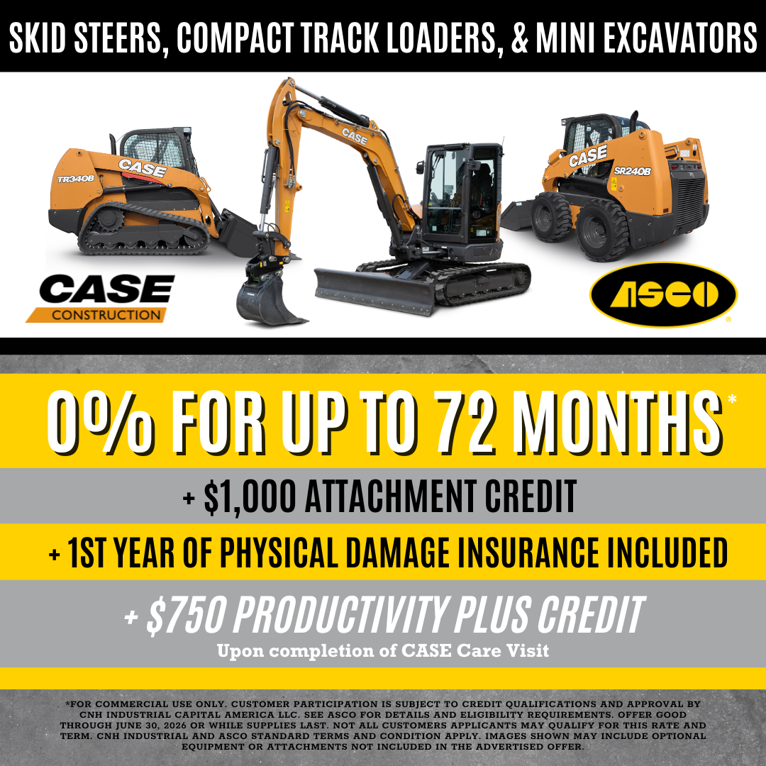 ASCO Equipment Facebook ad: Power AND precision AND perks?!