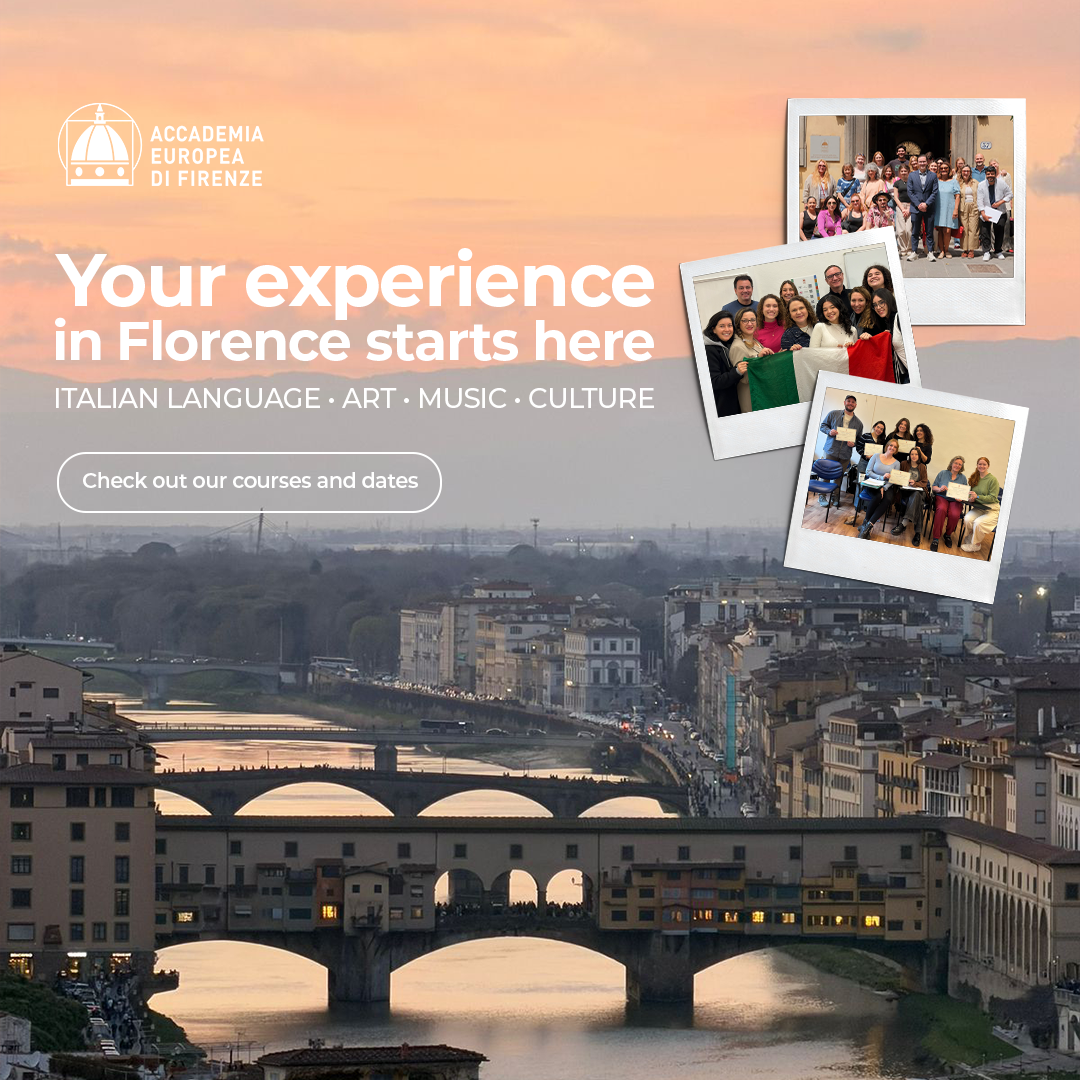 Accademia Europea di Firenze - Scuola di Arte, Lingua e Cultura italiana Facebook ad: Sign up now and don’t miss out on this opportunity!