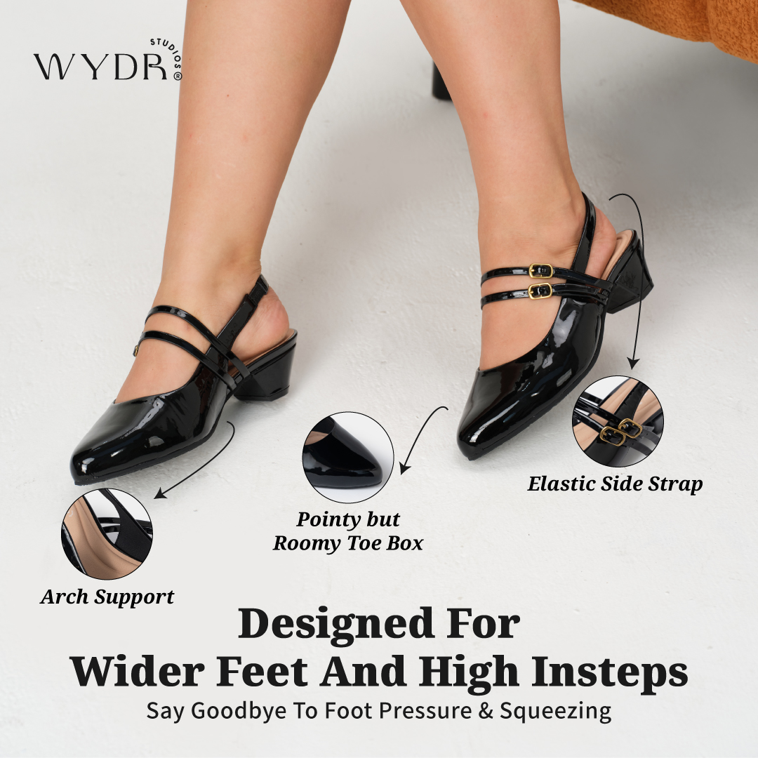 WydrStudios Facebook ad: Wide Fit. Still Elegant.