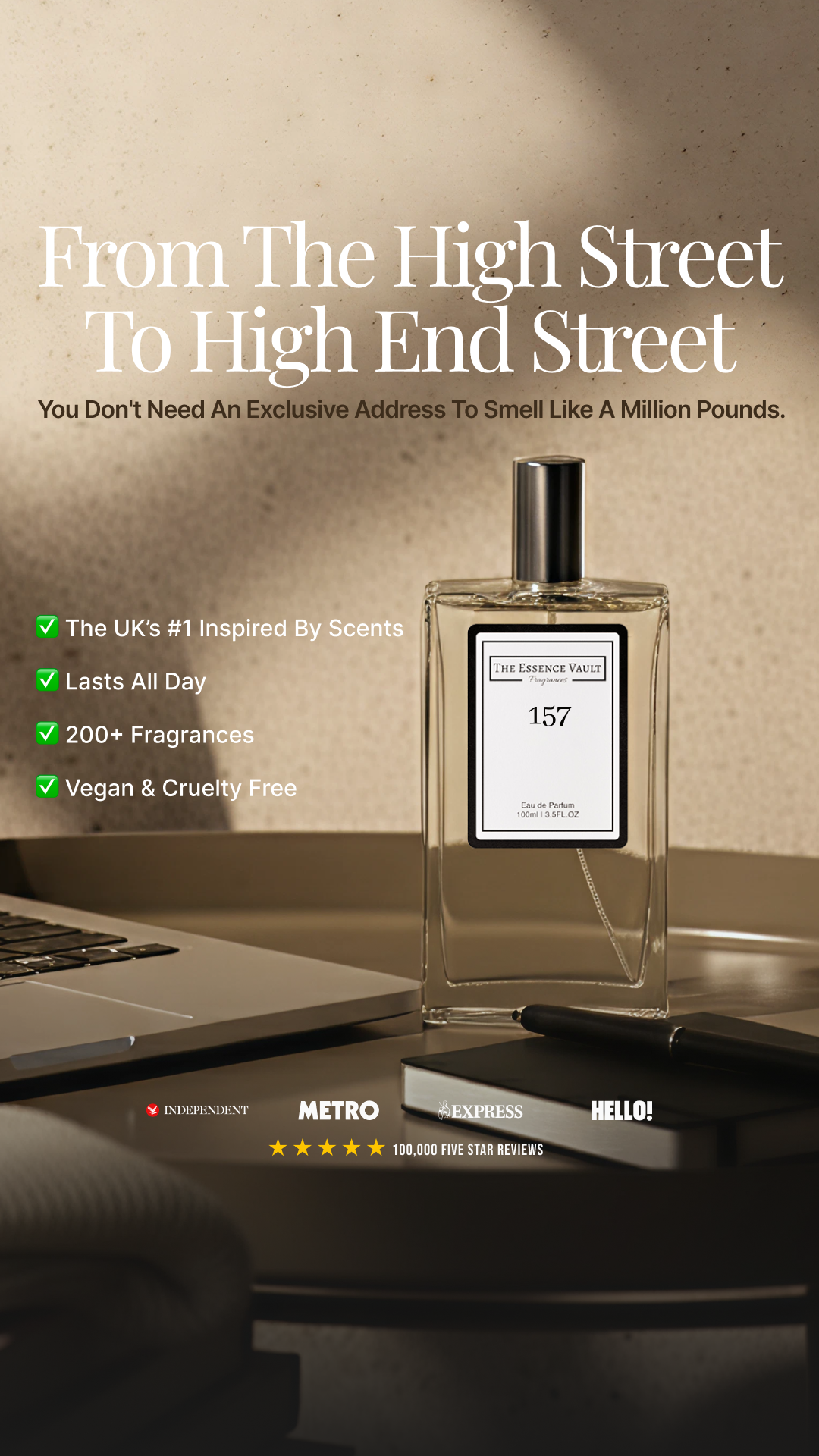 The Essence Vault Facebook ad