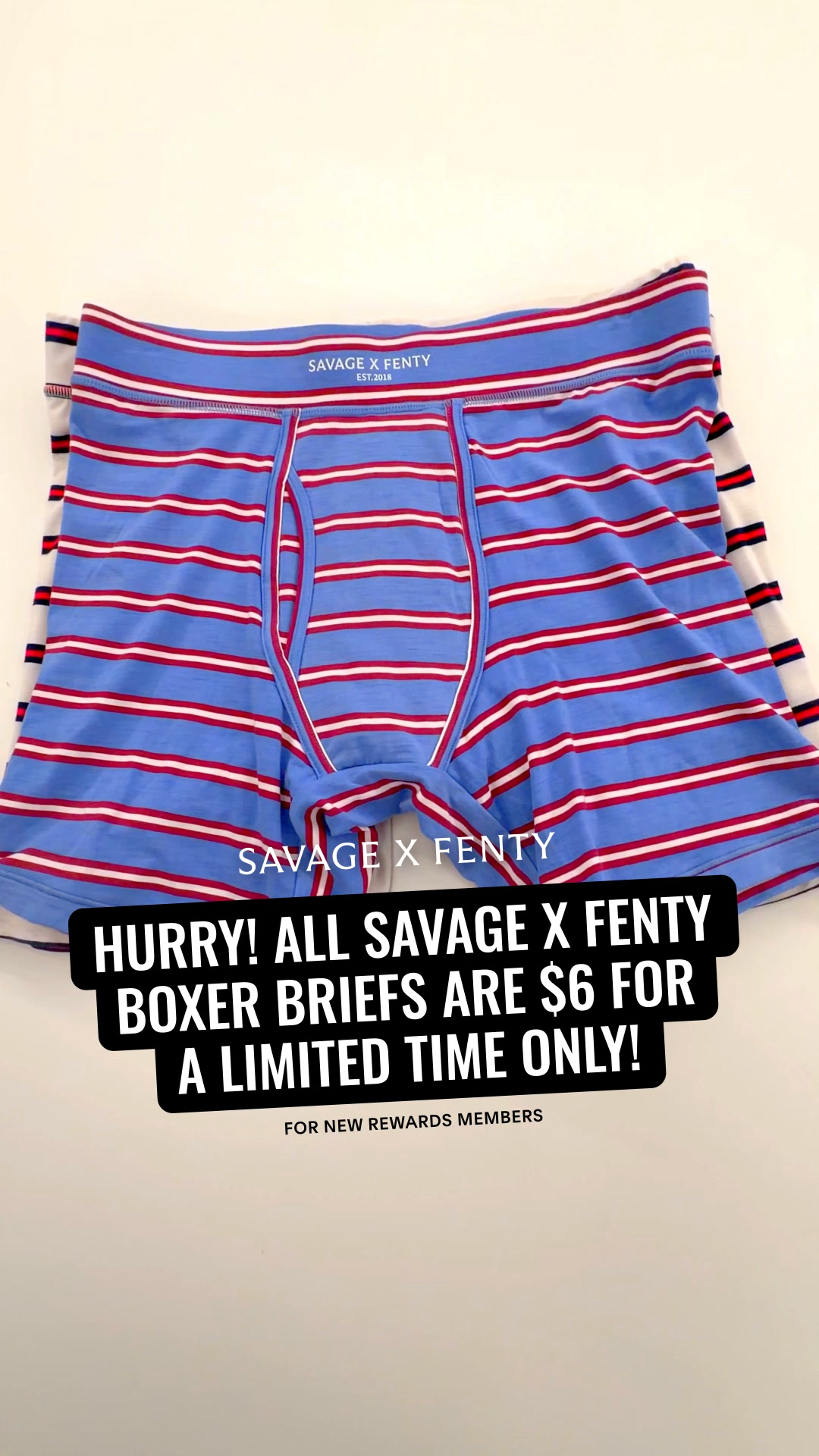 Savage X Fenty Facebook ad from Aug 16, 2026