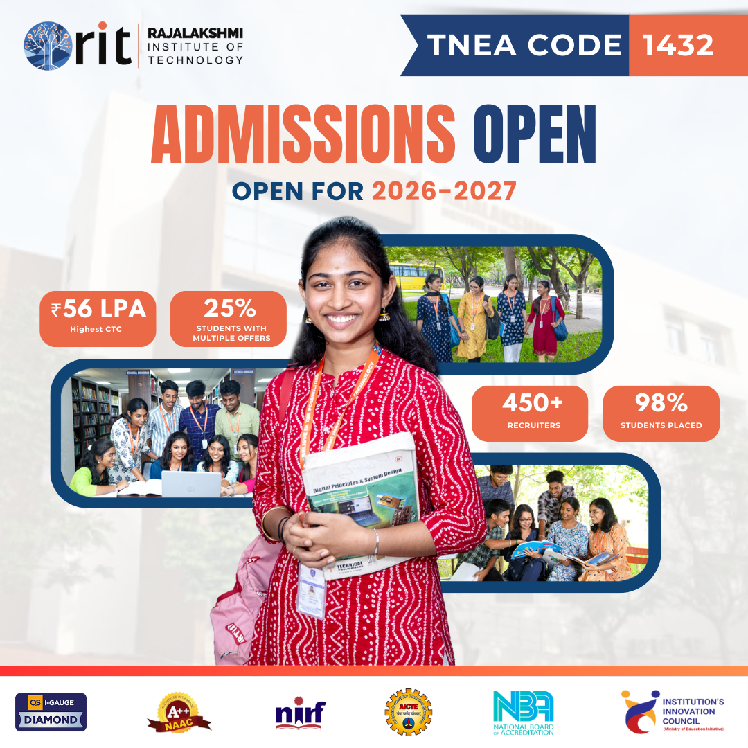 Rajalakshmi Institute of Technology Facebook ad from May 26, 2026