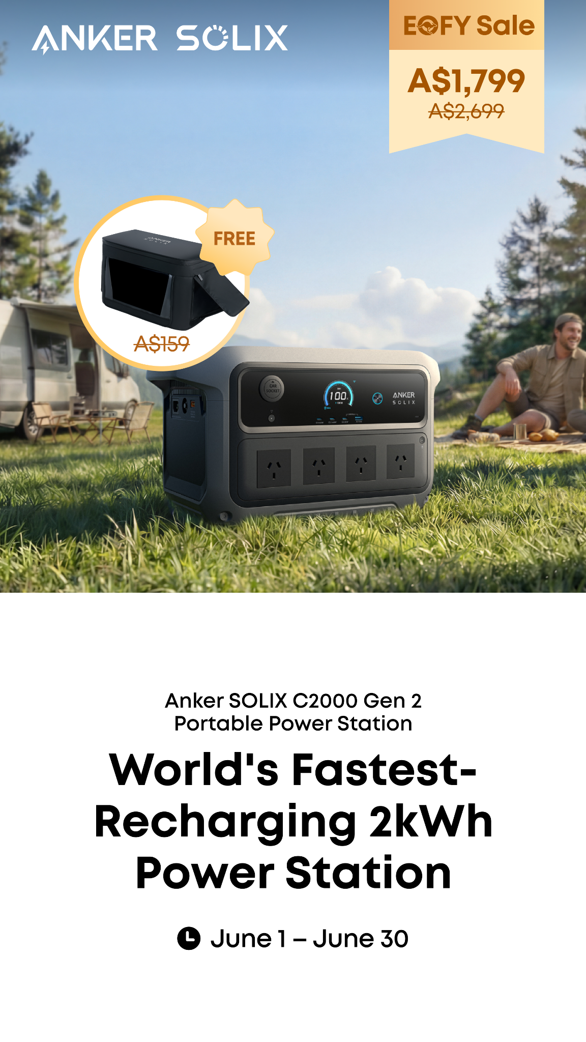 Anker SOLIX Facebook ad