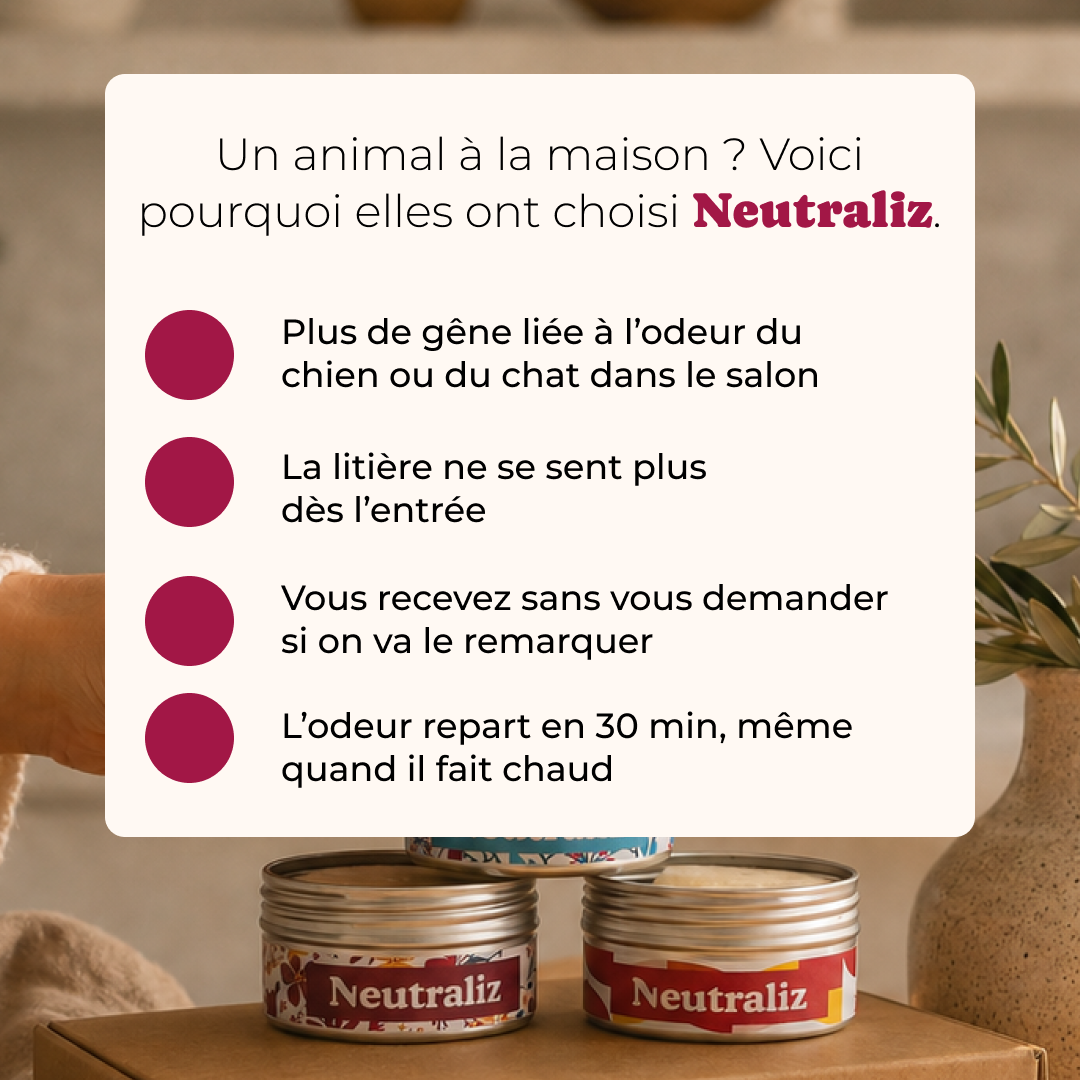 NeutraliZ Facebook ad: Neutralisez les mauvaises odeurs
