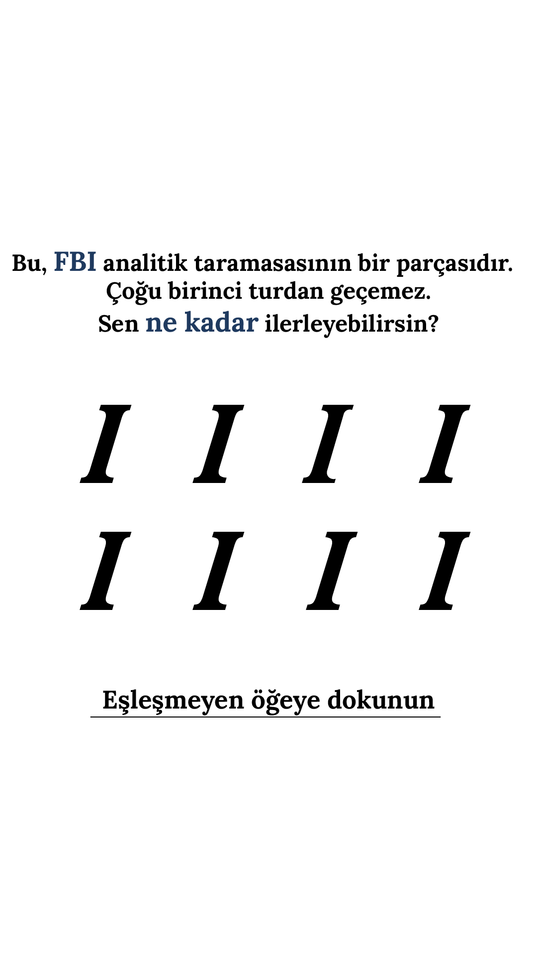International Brain Test Facebook ad