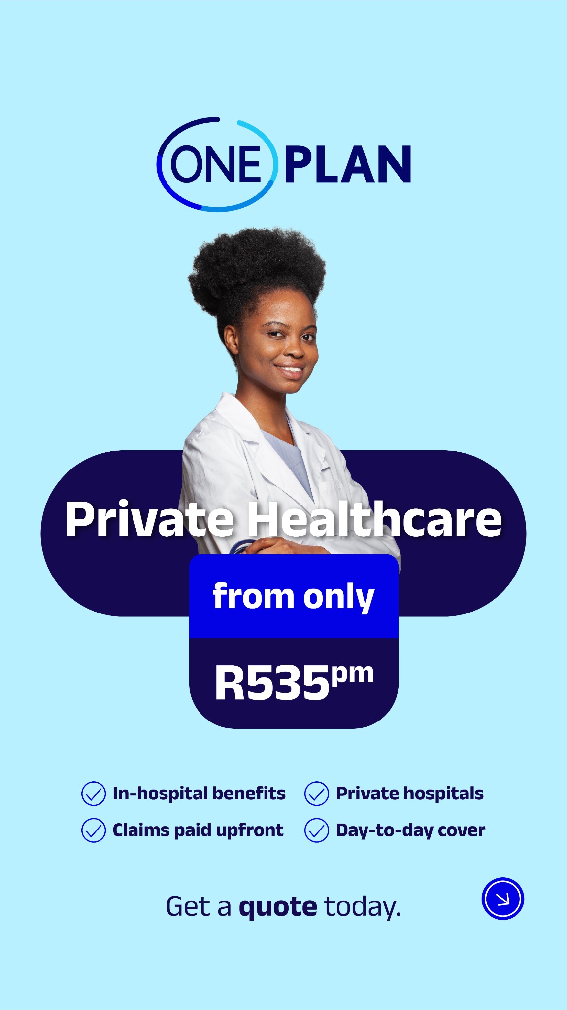 Oneplan Health Insurance Facebook ad