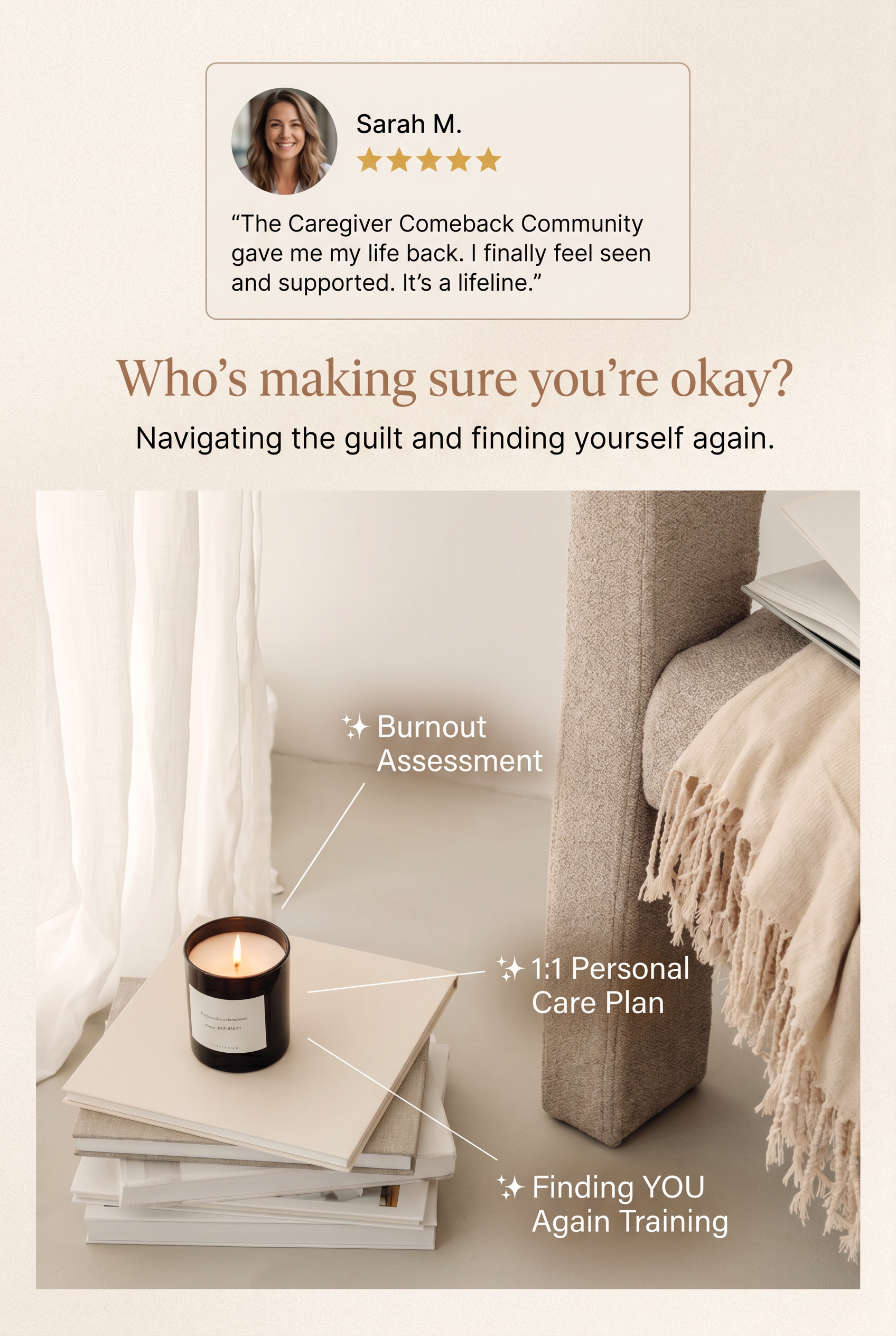 Zeely: Health and Wellness Facebook ad: Feeling Drained From Constant Caregiving and No Time for…