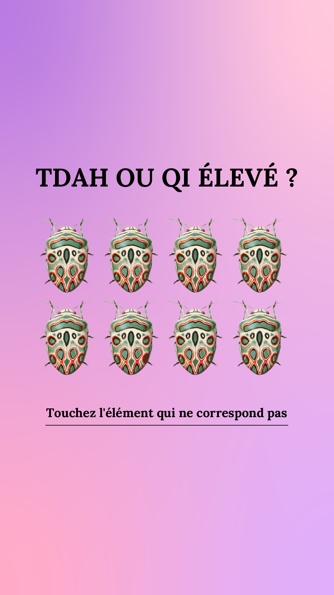 International IQ test Facebook ad