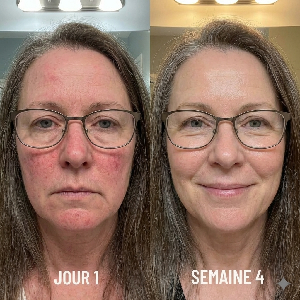 Dr. Camille Beaumont Facebook ad: Pourquoi t'es toute rouge?