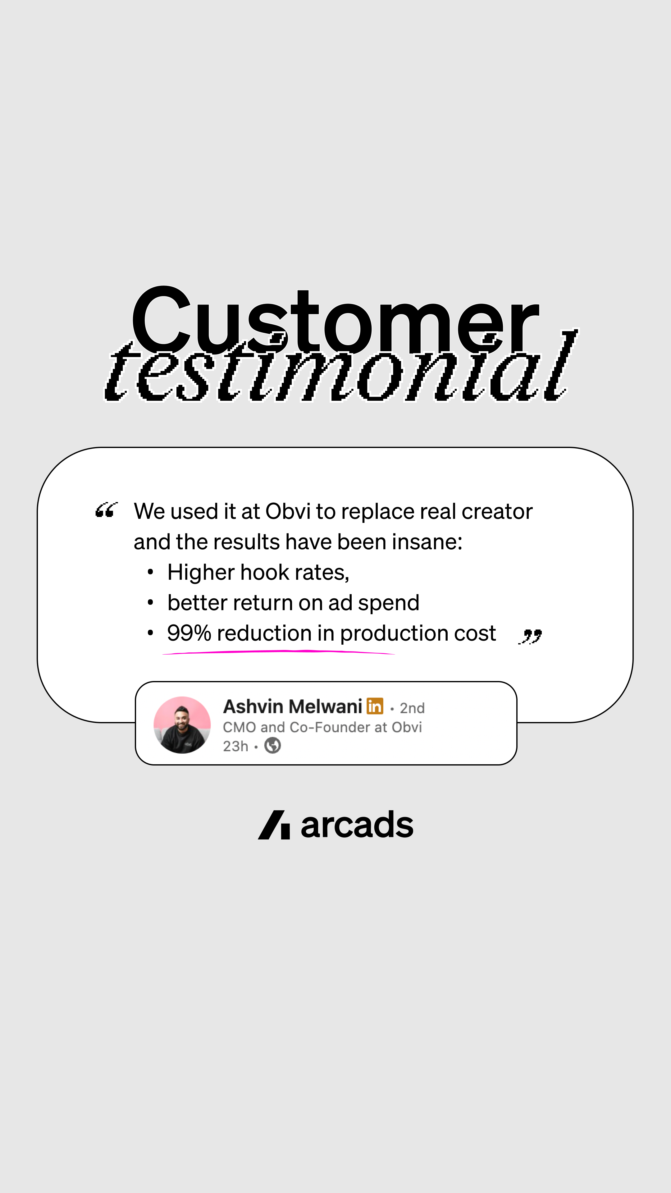 Arcads AI Facebook ad