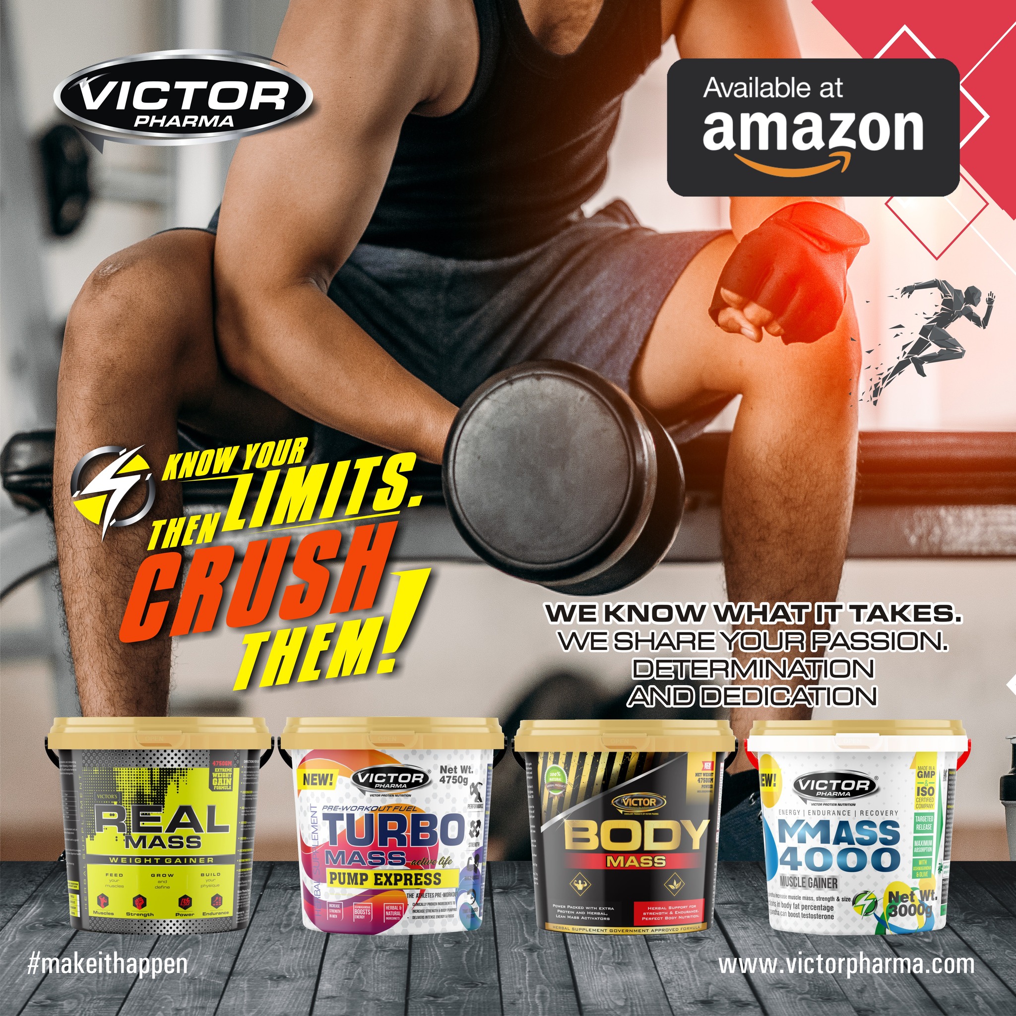 Victor Pharma Facebook ad: Victor Pharma Body Mass Gainer Protein Calorie Weight…