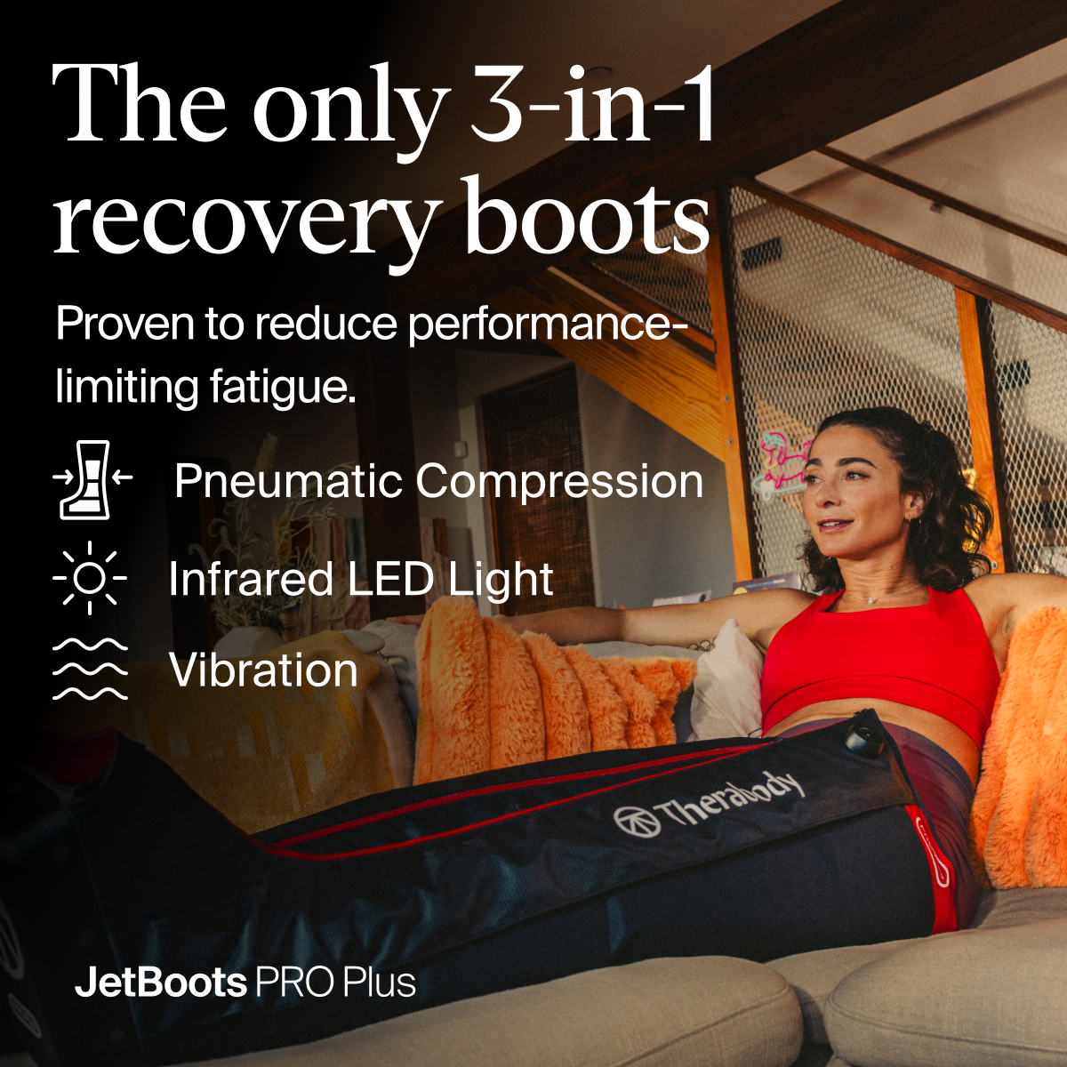 Therabody Facebook ad: Fresh legs for your next run