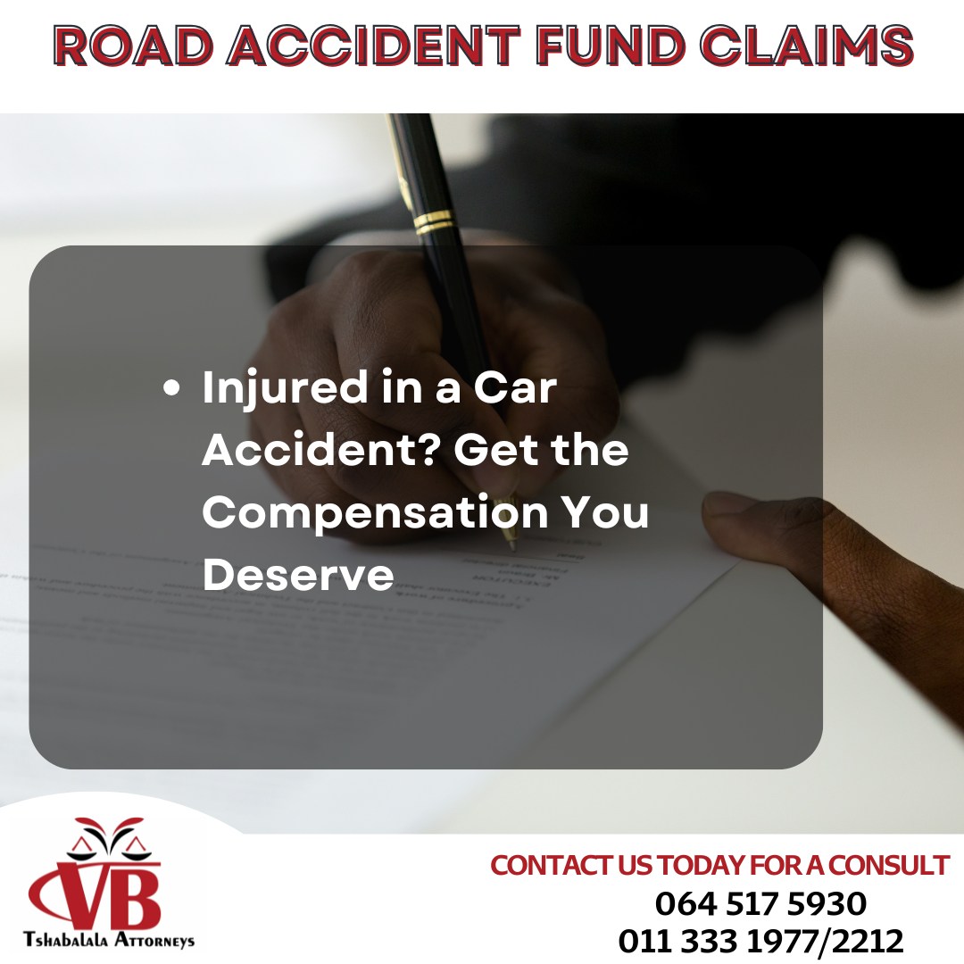 VB Tshabalala Attorneys Facebook ad: Don't Navigate Your RAF Claim Alone. We Fight For Your…