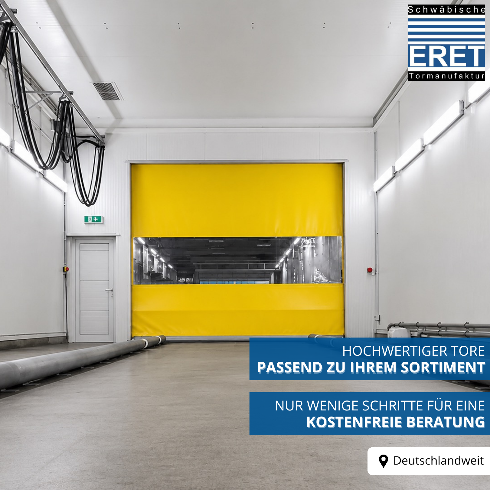 ERET-Tortechnik GmbH Facebook ad: Industrietore für Fachhändler