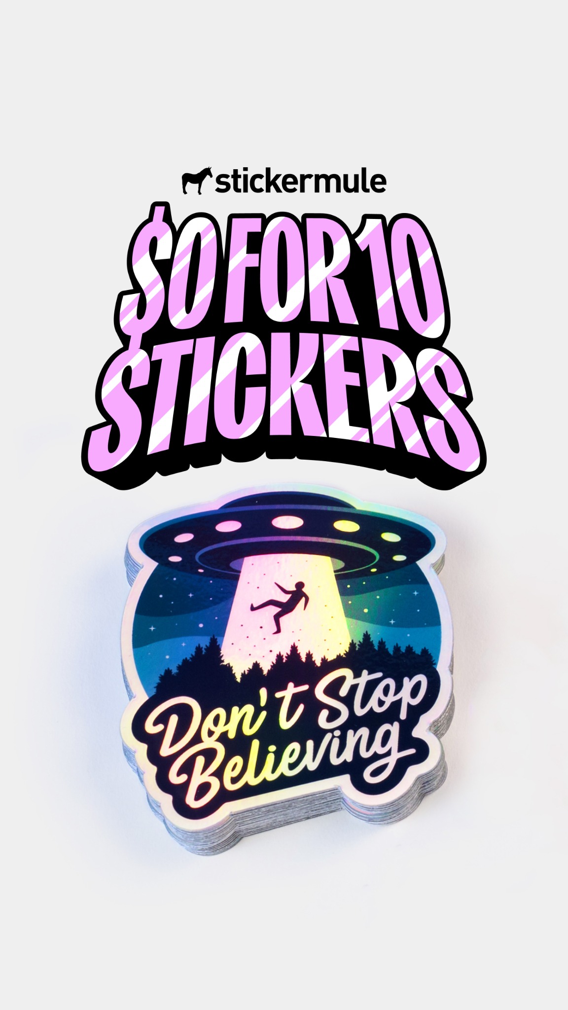 Sticker Mule Facebook ad