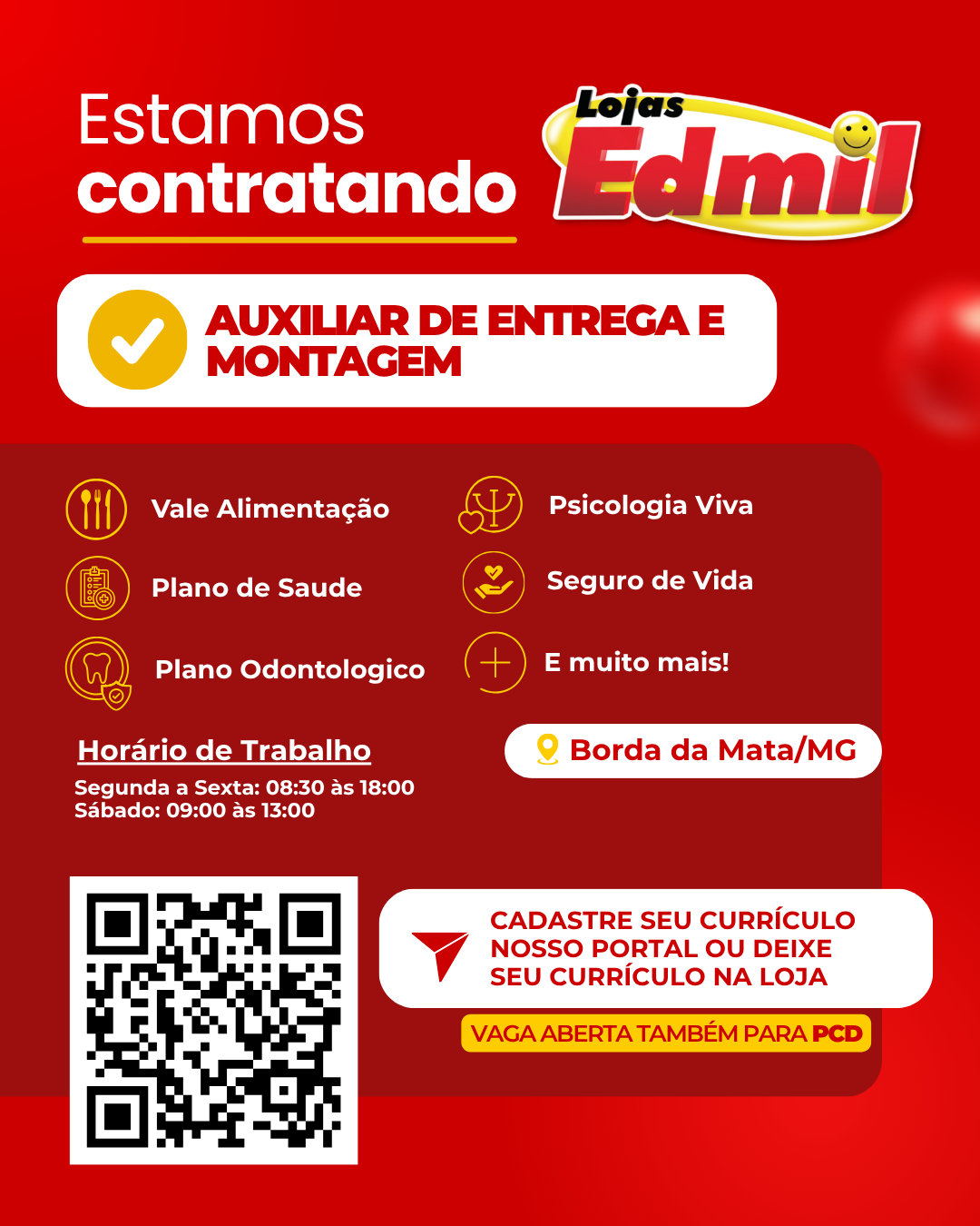 Lojas Edmil Facebook ad from Dec 23, 2025
