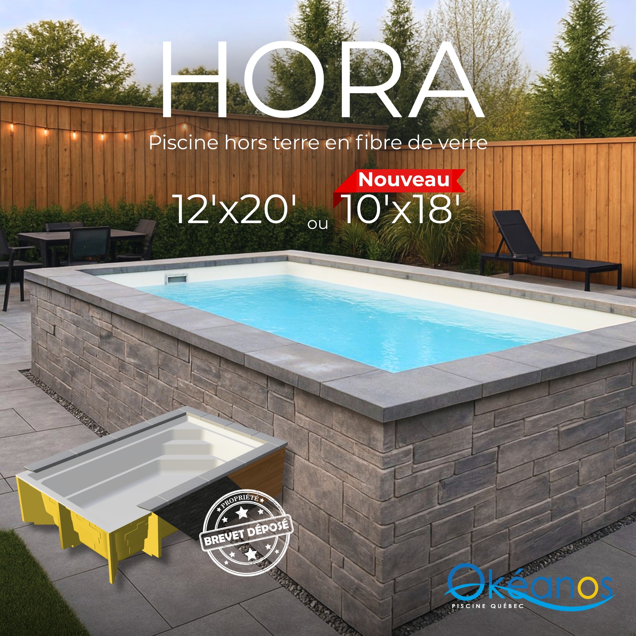 Piscine Okeanos Quebec Facebook ad: Hora18 | Piscine Okéanos Québec