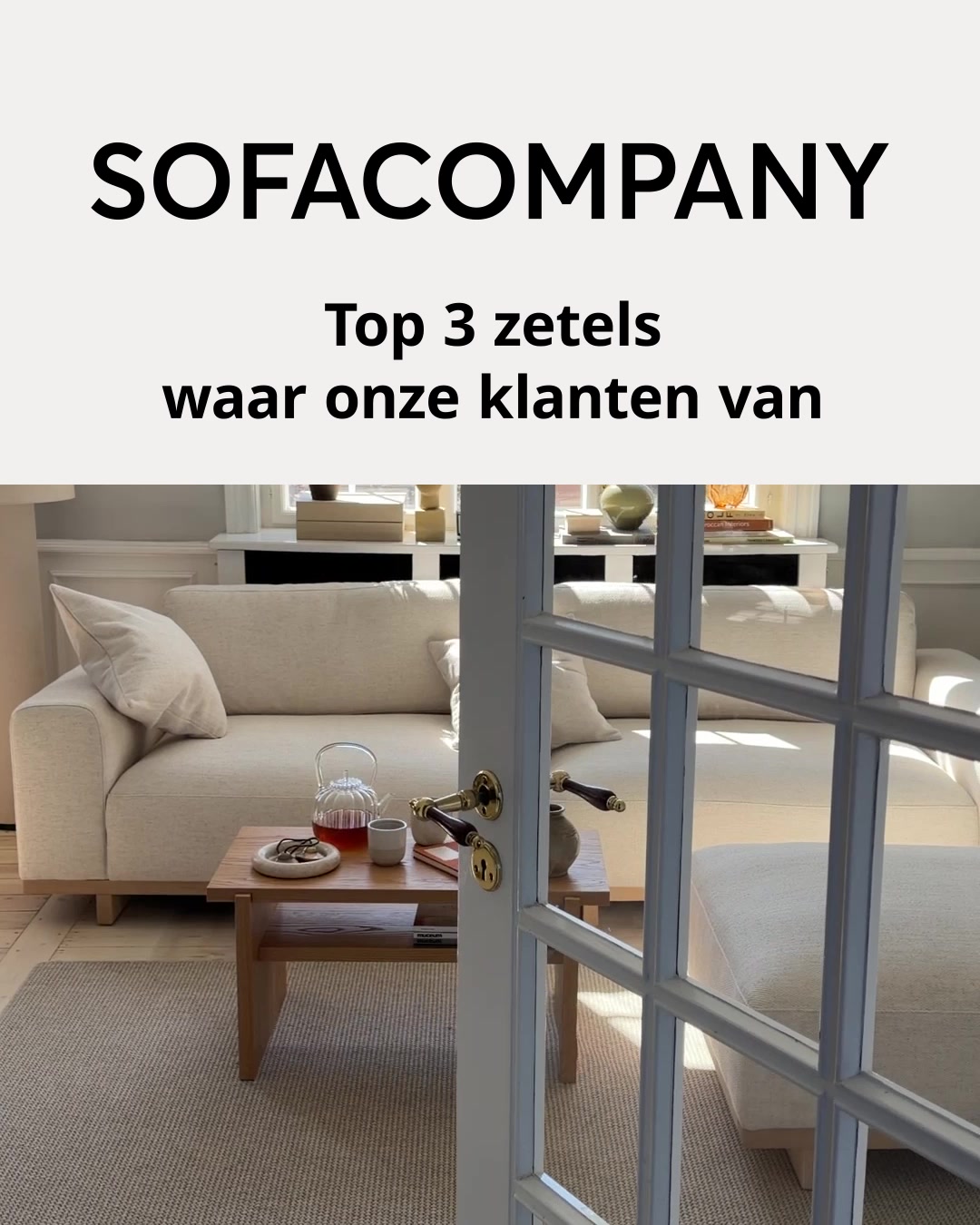 Sofacompany Facebook ad: Bekijk de top 3 zetels