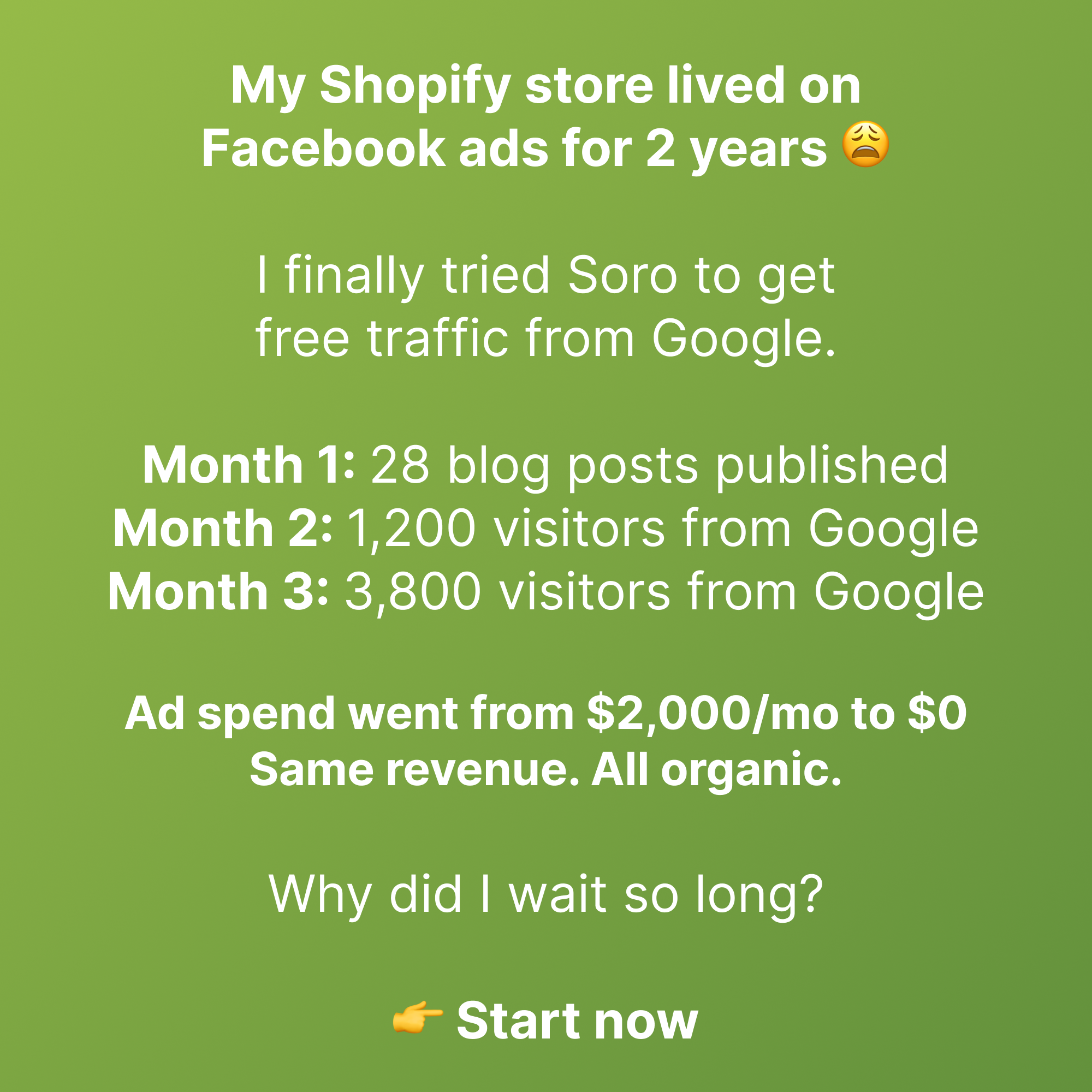 Soro SEO Facebook ad