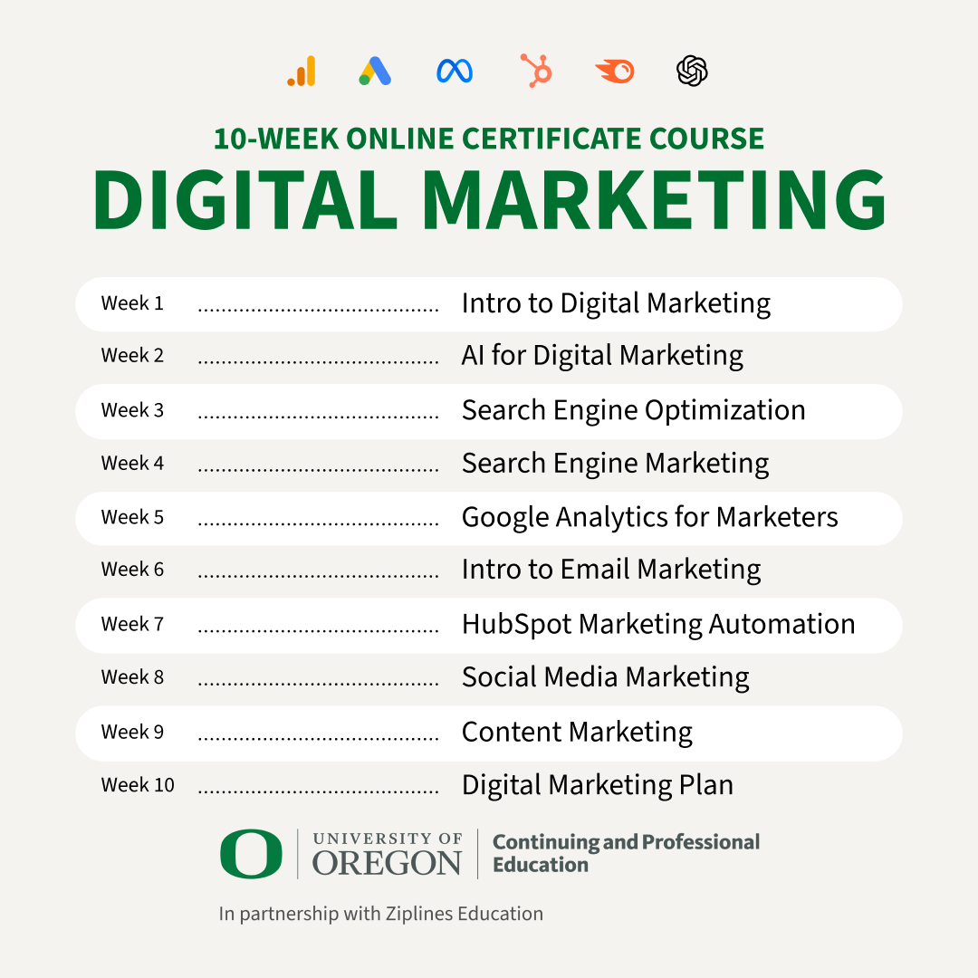University of Oregon CPE Facebook ad