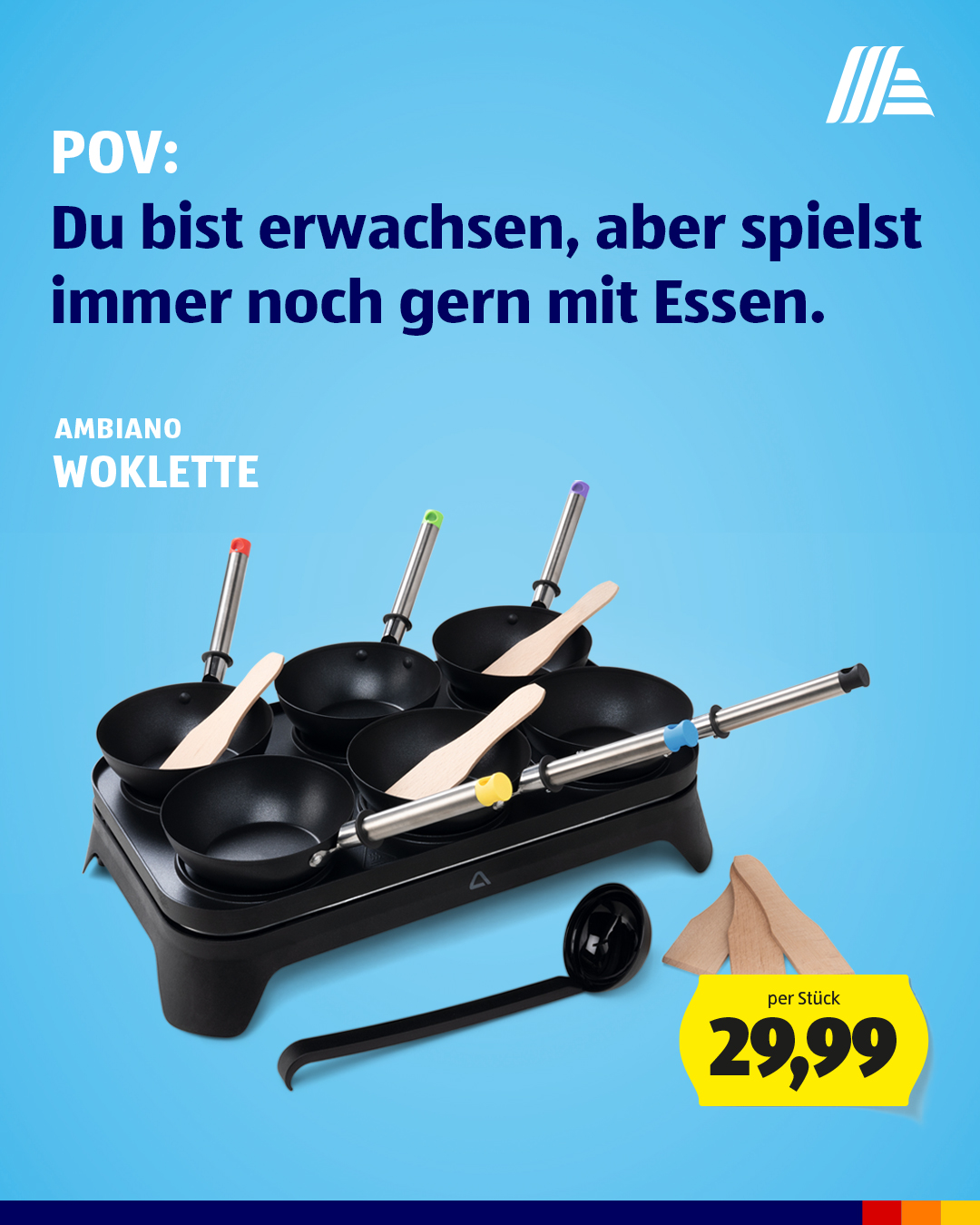 HOFER Österreich Facebook ad: Adulting paused. Fun mode on!
