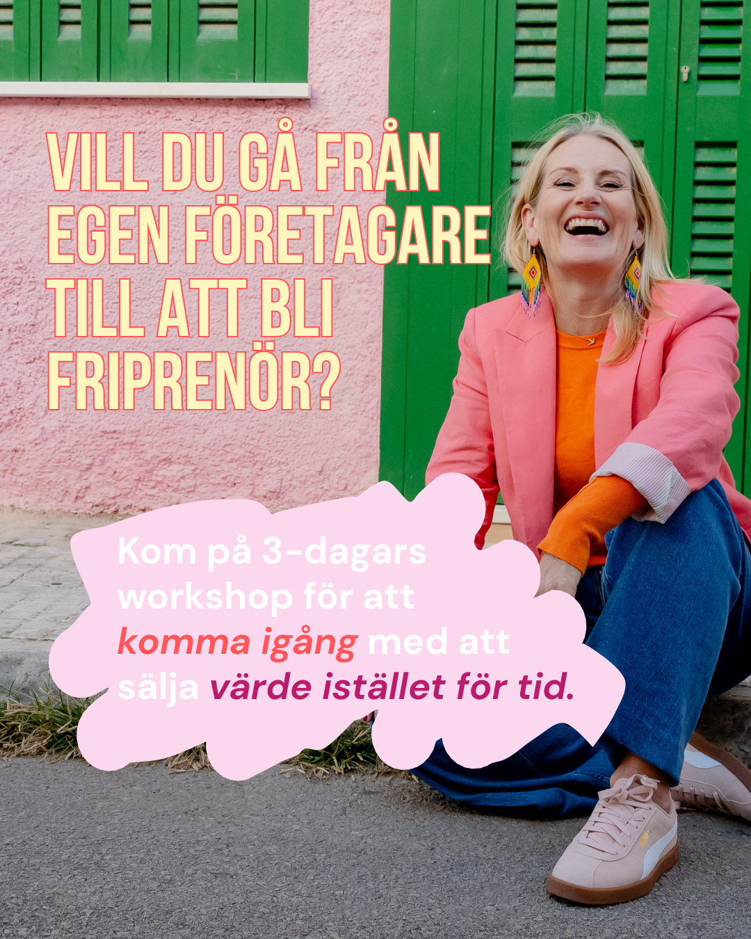 Carina Sunding Facebook ad: 3 dagar business coaching