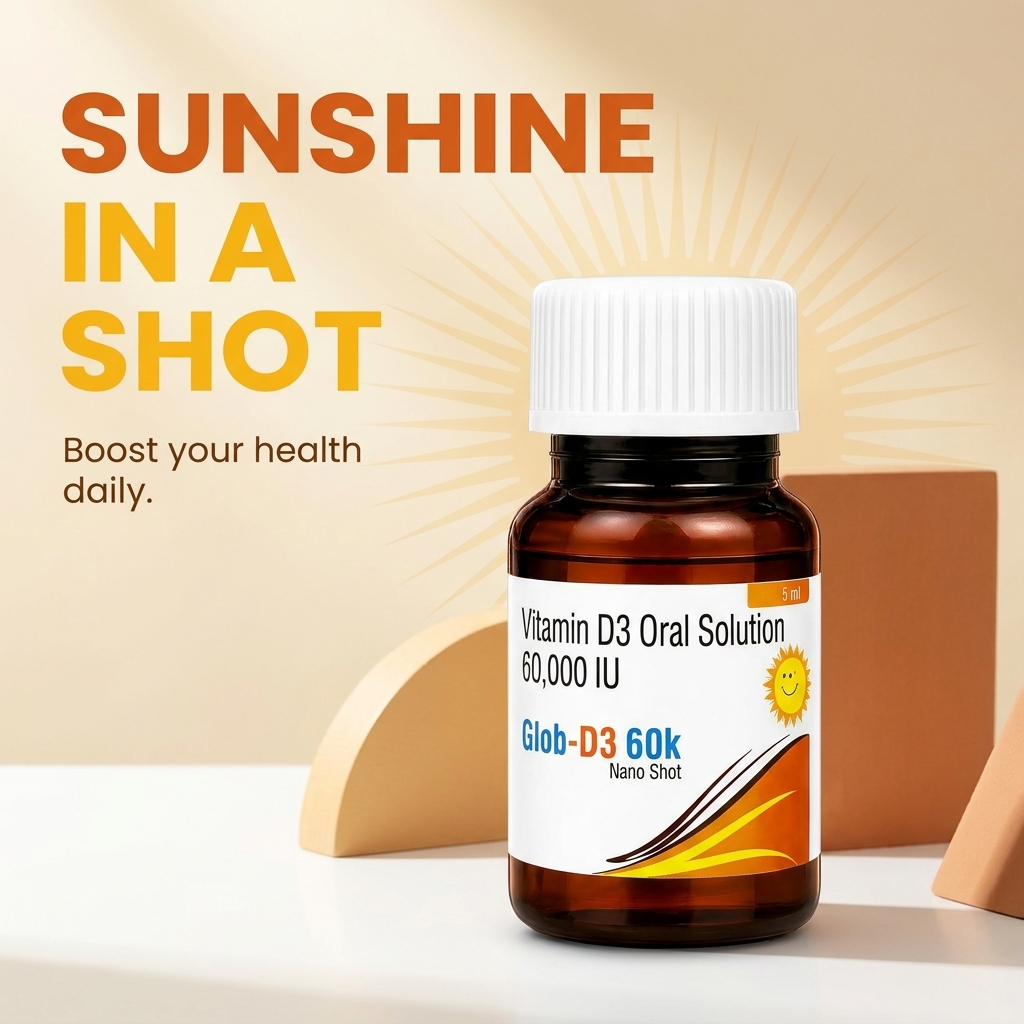 Enrish Natural Facebook ad: Buy Glob-D3 60K Vitamin D3 Oral Solution!
