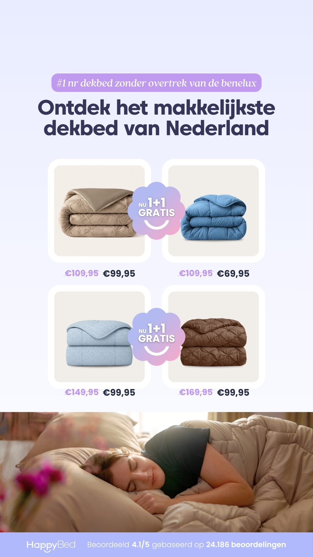 HappyBed Facebook ad
