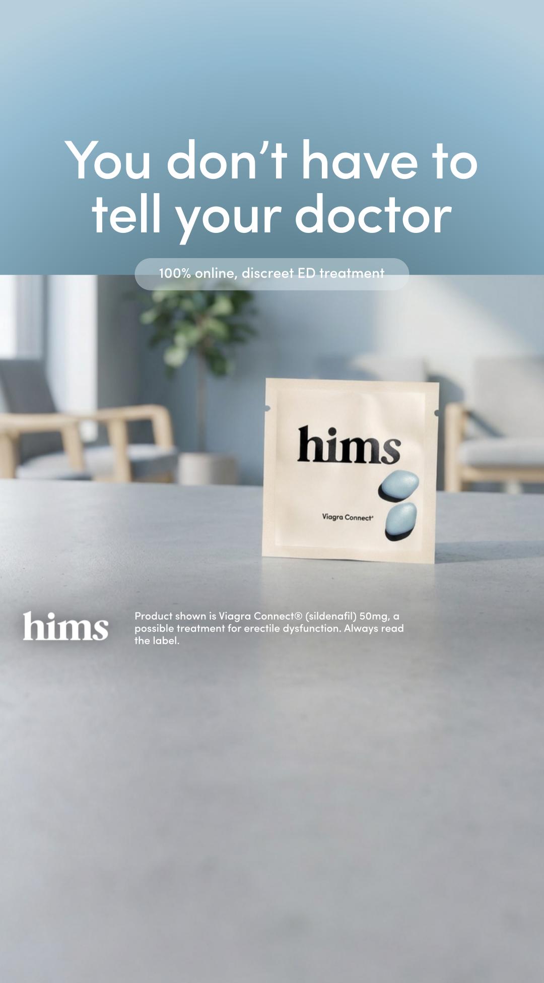 hims Facebook ad