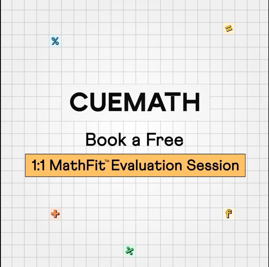 Cuemath Facebook ad: Live 1:1 Math Tutoring with One Dedicated Coach