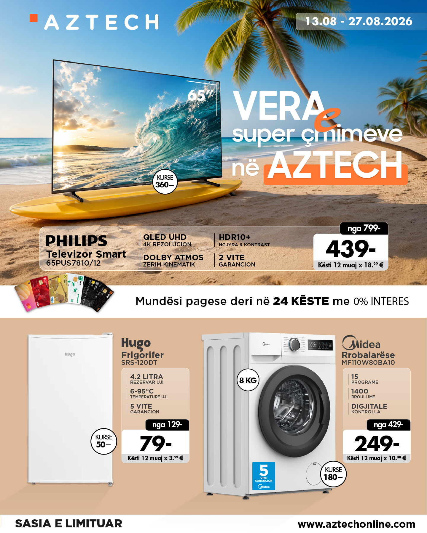 AZTECH Facebook ad: Vera e super çmimeve në AZTECH!