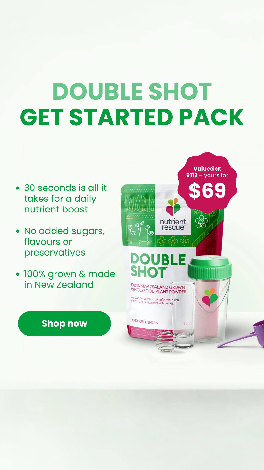 Nutrient Rescue Facebook ad