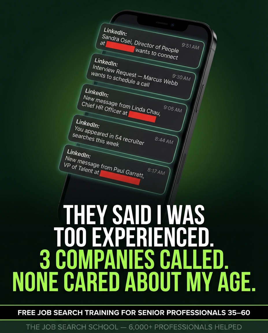 The Job Search School Facebook ad