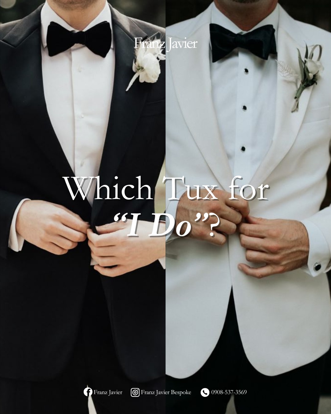 Franz Javier Facebook ad: Your choice sets the tone for your wedding…