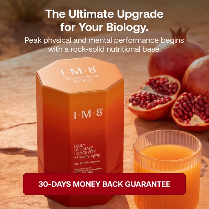 IM8 Global Facebook ad: Longevity Starts at the Cellular Level