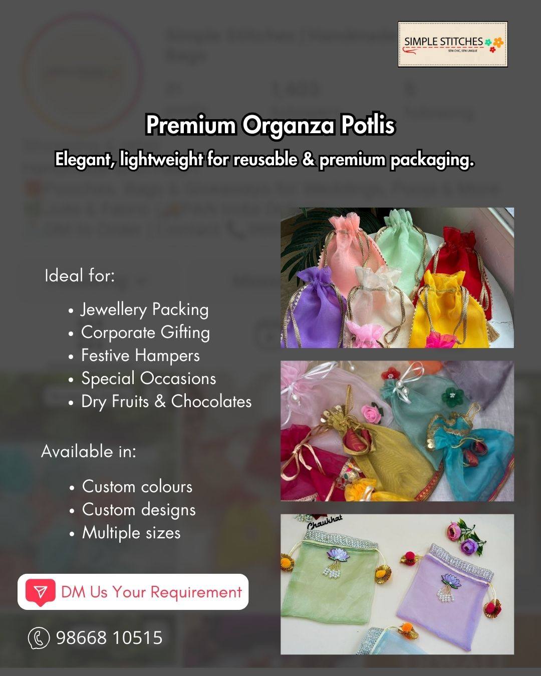 SimplestitchesStudio Facebook ad: Beautiful packing for beautiful gifts