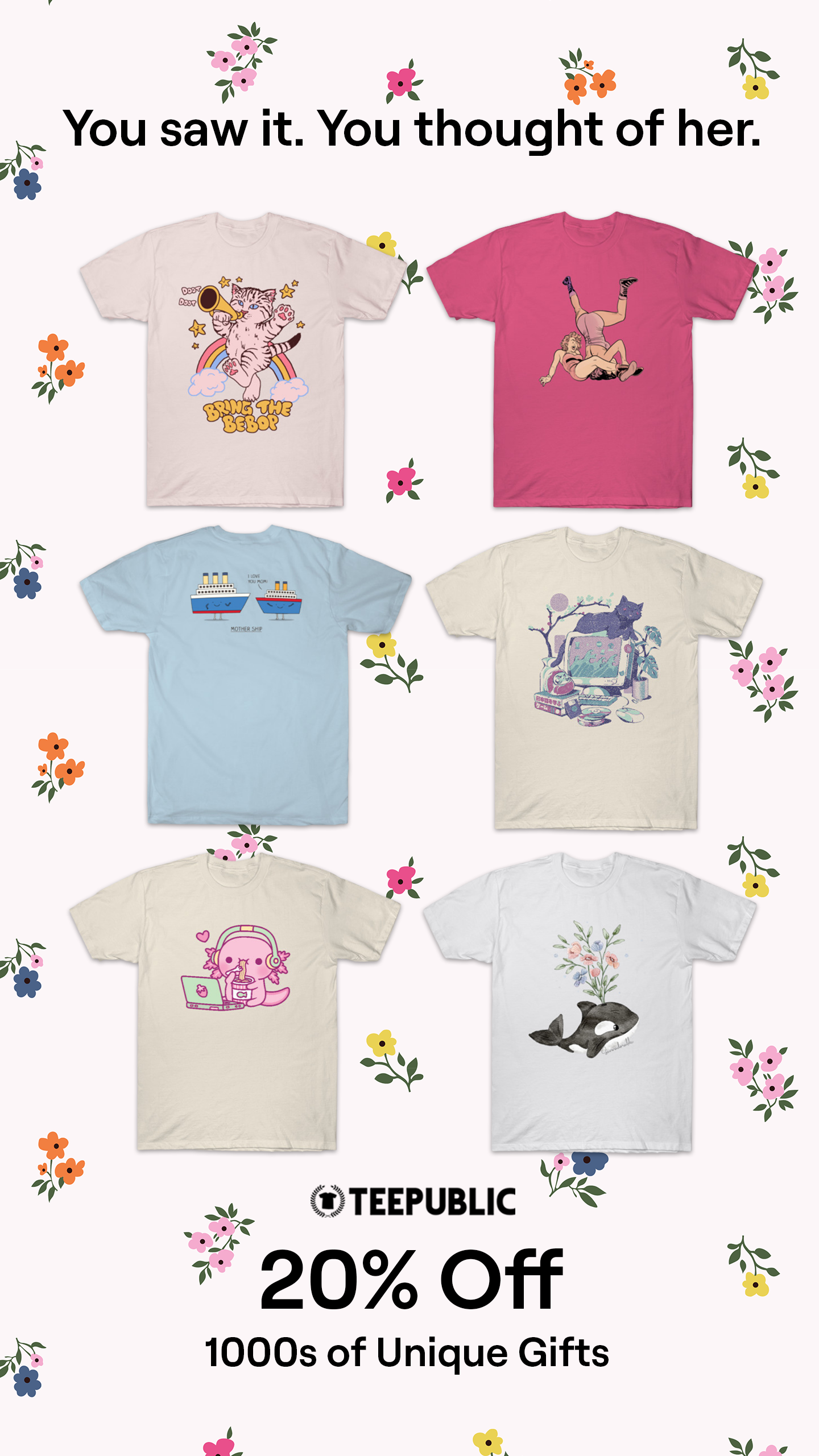 TeePublic.com Facebook ad