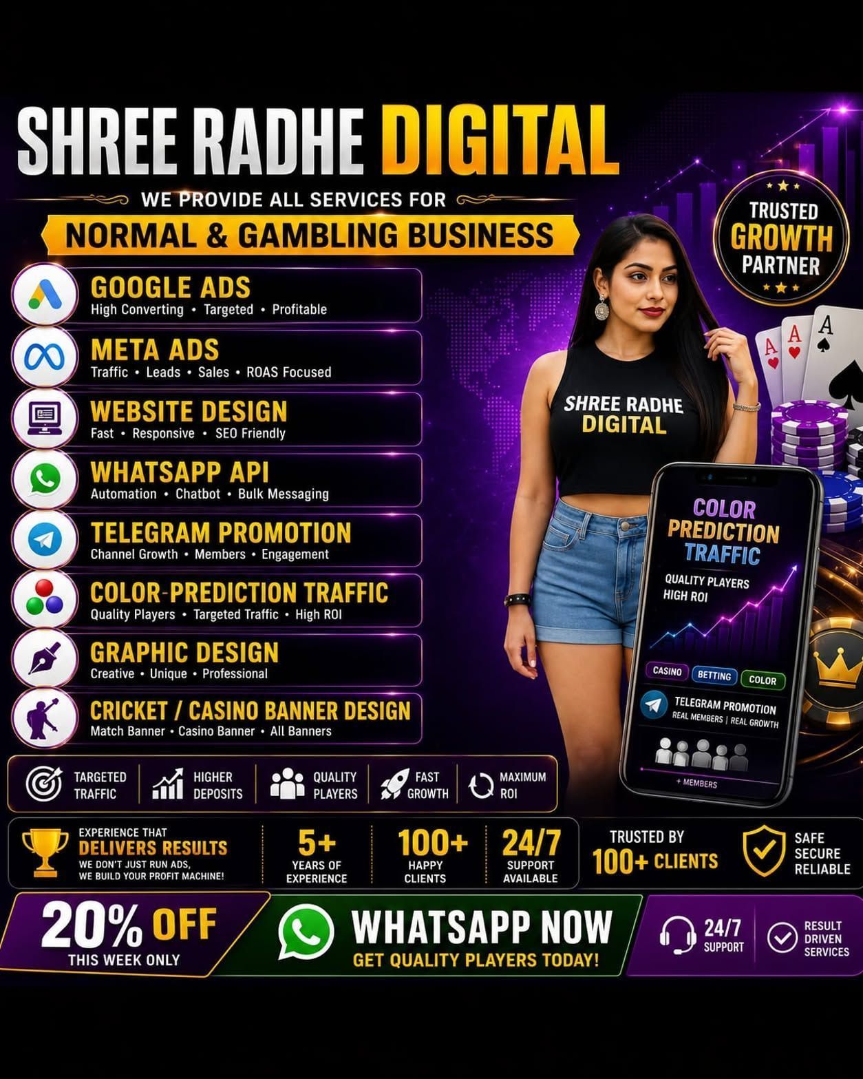 Shree Radhe Digital Facebook ad: Complete Gaming Platform Marketing Services