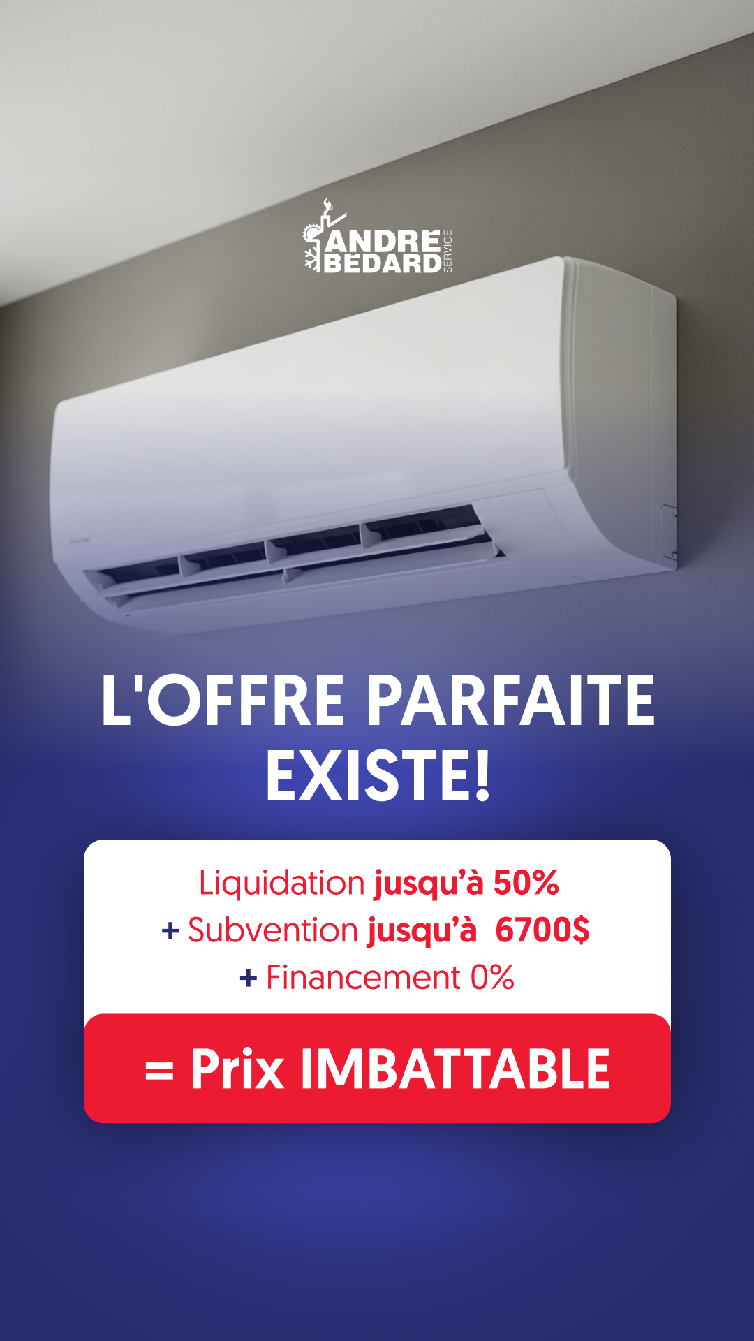 André Bédard service Facebook ad