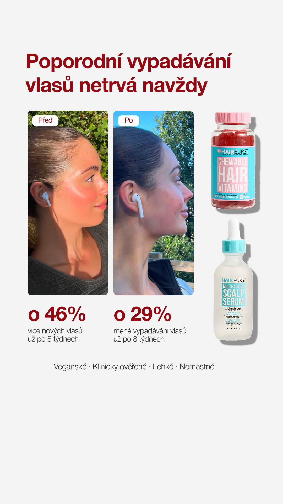 Hairburst Czech Republic Facebook ad