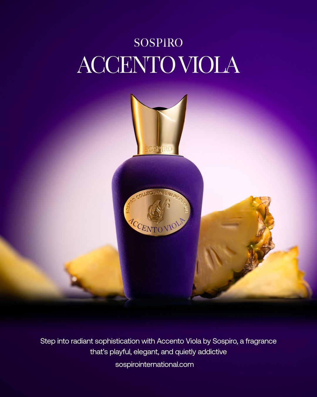 Sospiro International Facebook ad: Experience the rhythmic layers of a Sospiro icon.