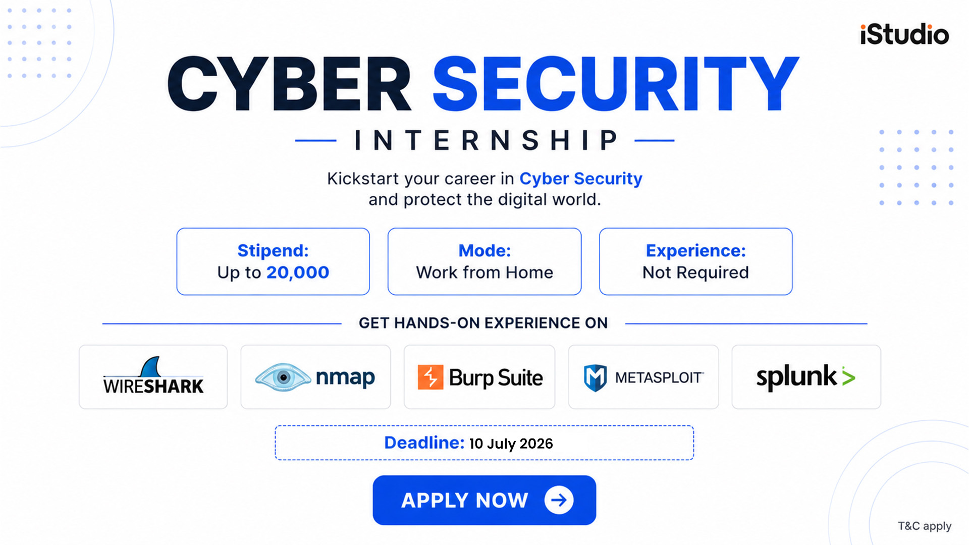 Internship Studio Facebook ad from Jun 26, 2026