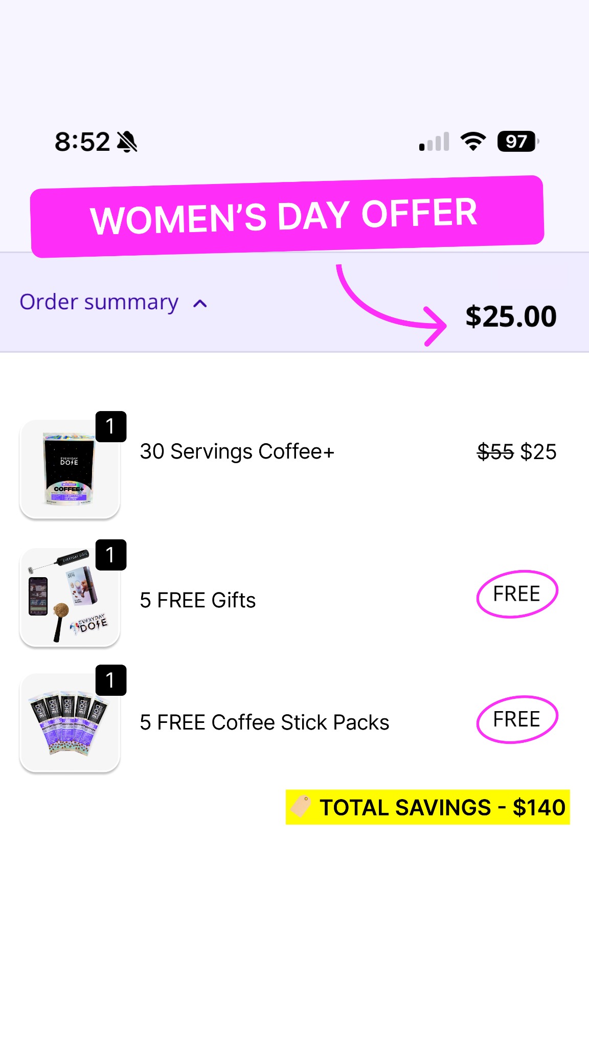 Everyday Dose Facebook ad