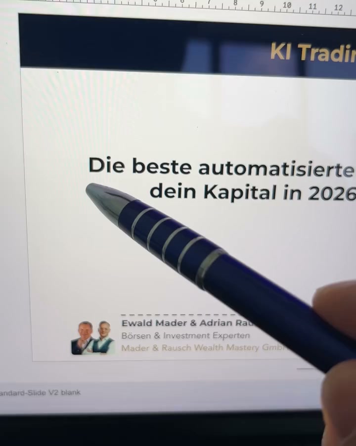 Mader & Rausch Wealth Mastery Facebook ad: 50% Rendite pro Jahr mit KI Trading-Bots