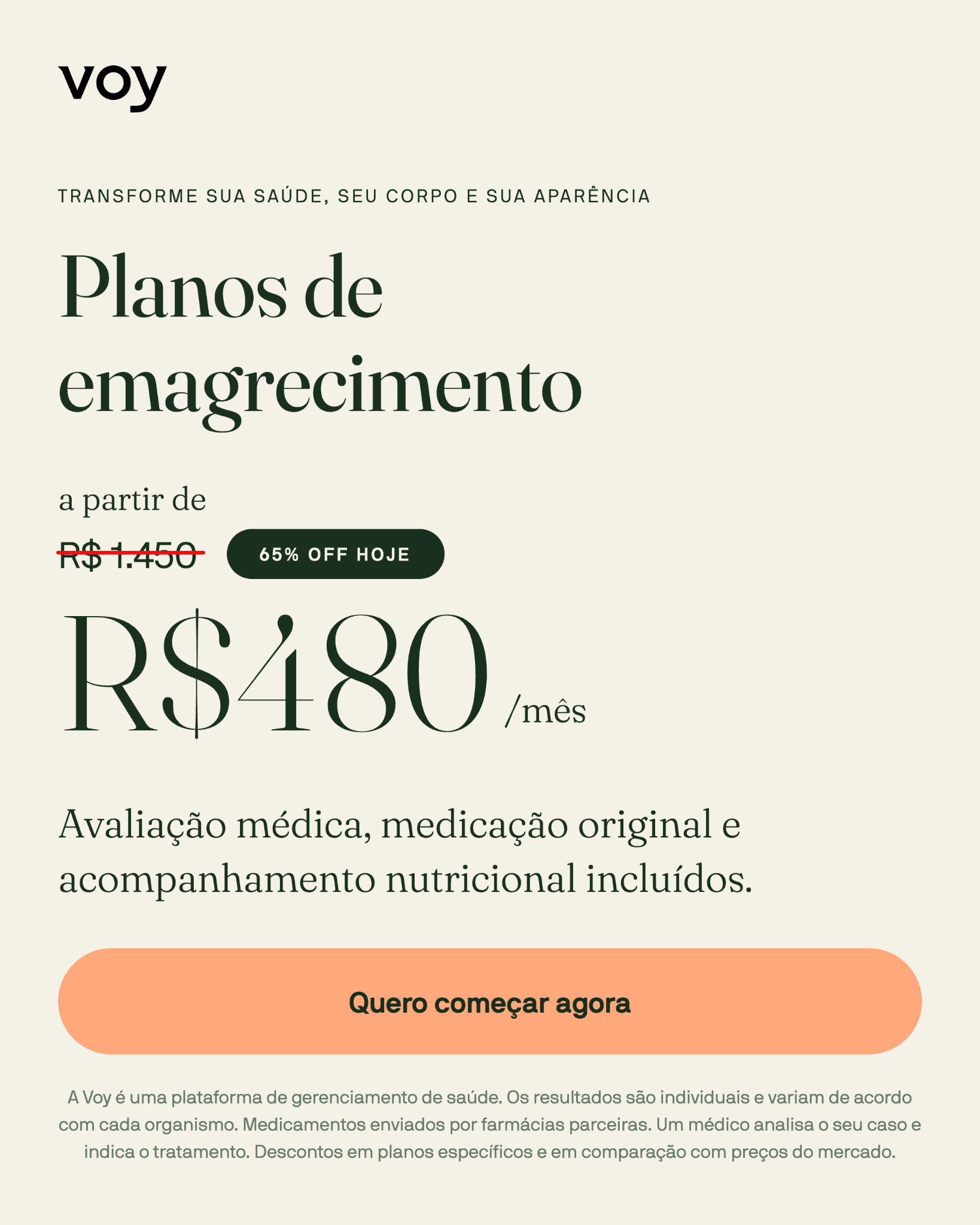 Voy Facebook ad from Jul 21, 2026