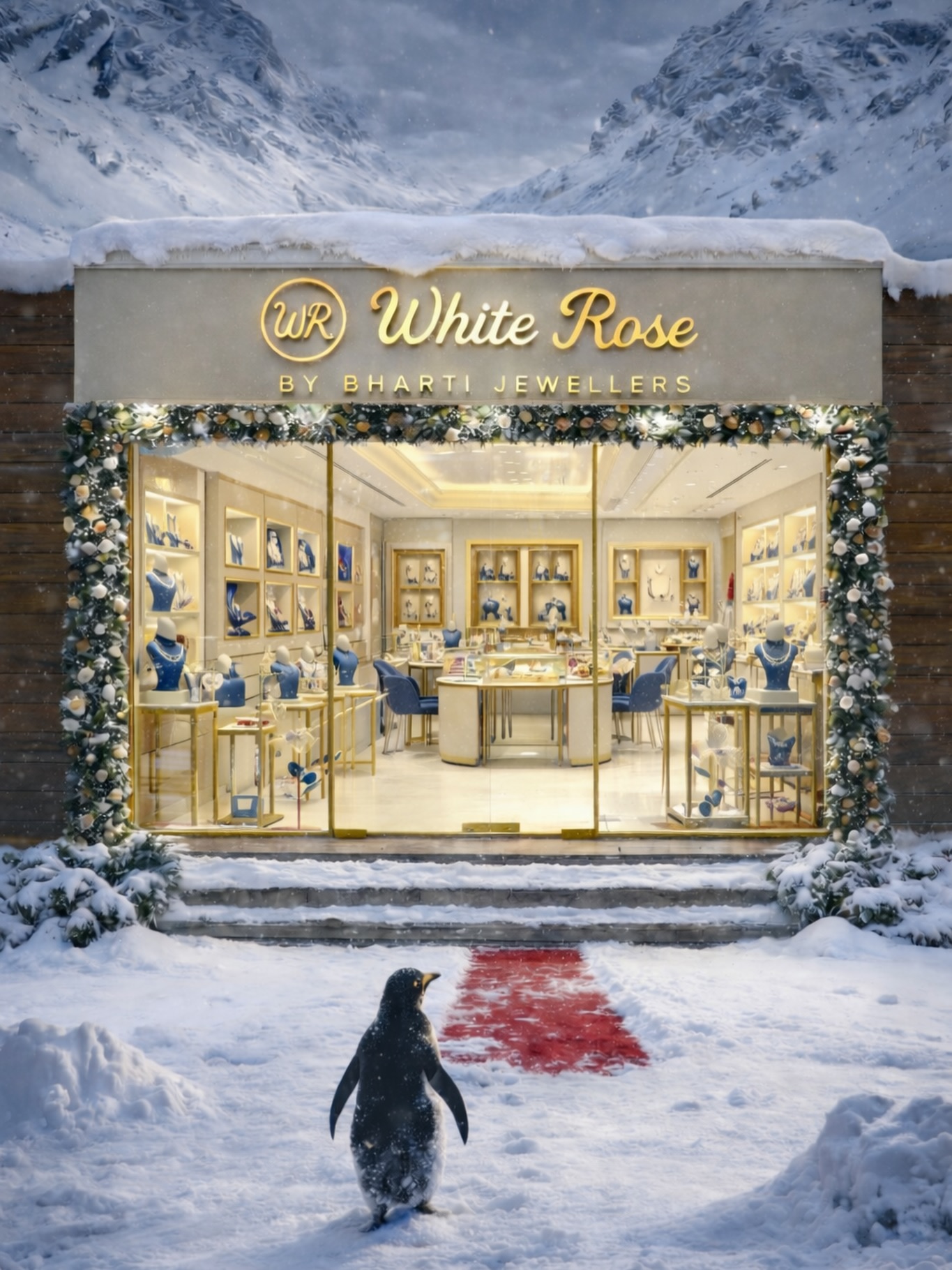 White Rose India Facebook ad: The penguin knew where to find the most…