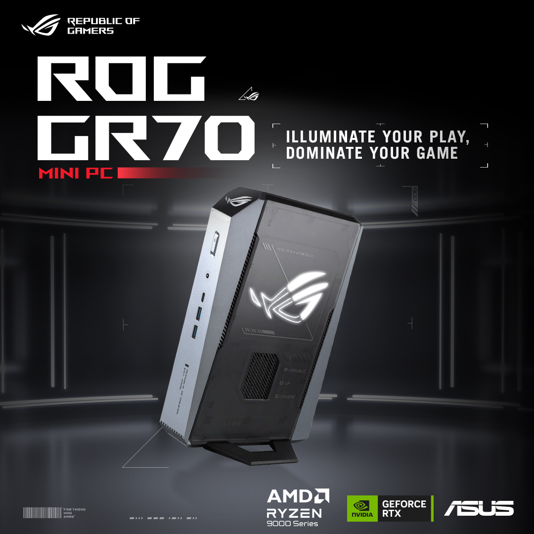ASUS Republic of Gamers Facebook ad: Ukuran mini, performa beyond expectation.